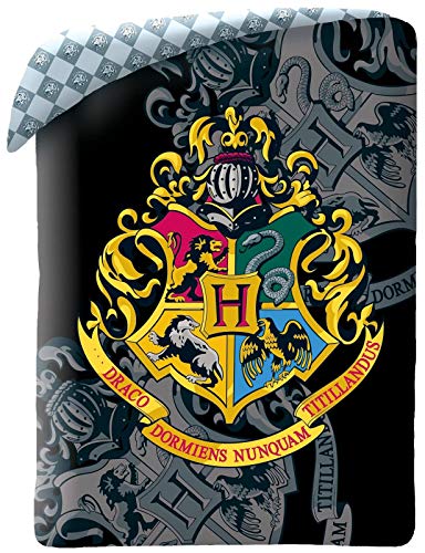 Harry Potter Ropa de Cama Infantil Funda de Edredón 140x200 Cojín 70x90 Algodón Hogwarts