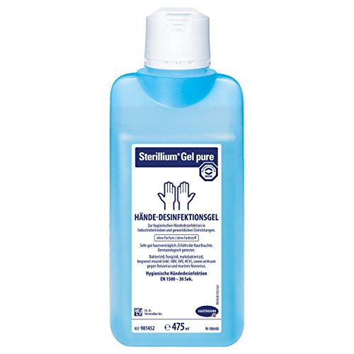 Hartmann Sterillium Gel pure Gel de manos Desinfección, desinfección, 85% Etanol, 475 ml