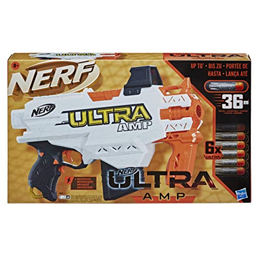 Hasbro Lanzador motorizado Amp, Clip, 6, Compatible Solo con Dardos Nerf Ultra, Multicolor (F0954U50)