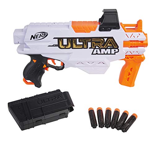 Hasbro Lanzador motorizado Amp, Clip, 6, Compatible Solo con Dardos Nerf Ultra, Multicolor (F0954U50)