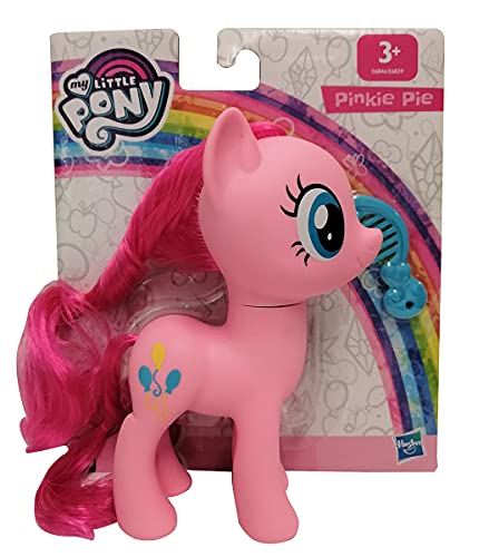 Hasbro My Little Pony E6846 Pinkie Pie - Figura de juguete con pelo peinable y peine, 15 cm, para niños