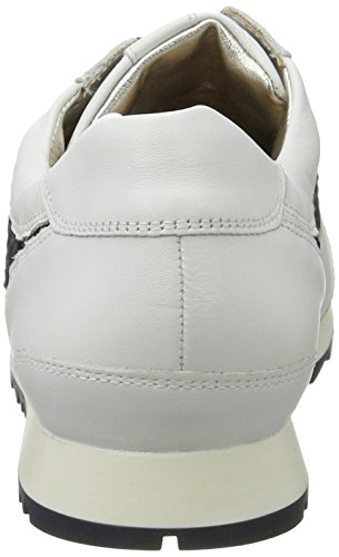 Hassia Barcelona, Weite H, Zapatillas Mujer, Blanco, Blanco, Azul y Blanco, 42 EU