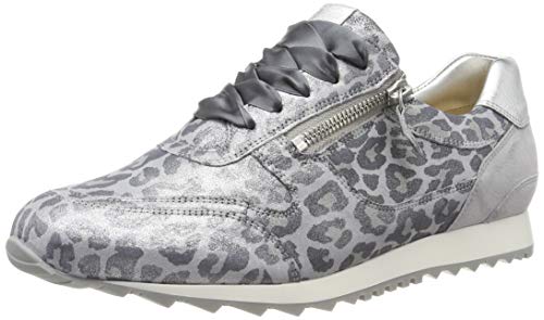 Hassia Barcelona, Weite H, Zapatillas Mujer, Plateado (Silber/Stone 7668), 40 EU