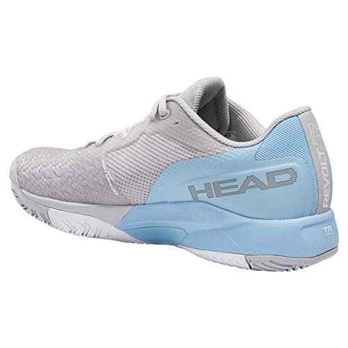 HEAD Revolt Pro 3.5 Women GRLB, Zapatillas de Tenis Mujer, Gris y Azul Claro, 36 EU