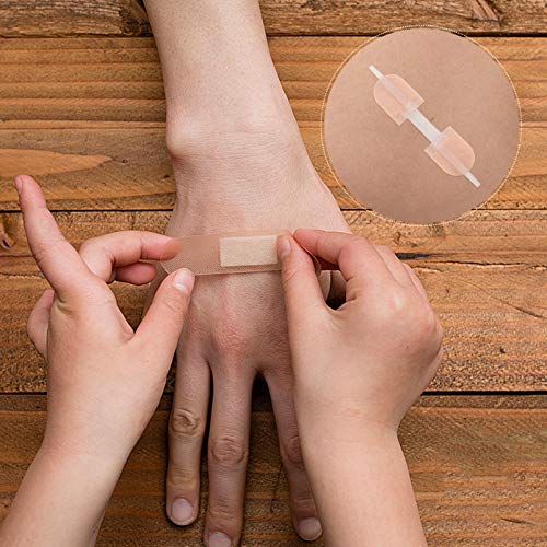 HEALLILY 3 Piezas Vendaje Flexible Vendaje Reparación de Laceración Vendaje Zip Tie Vendas para Heridas Adhesivo Hemostático Vendaje para Mujeres Hombres Color de Piel 7X1. 5Cm