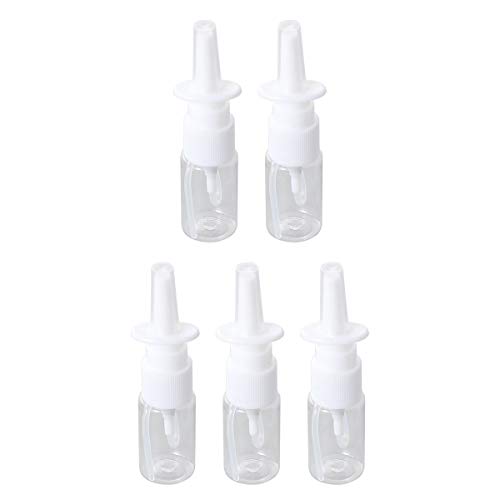 HEALLILY Botellas portátiles de Aerosol Nasal 10 ml Rinitis Niebla Botella de Aerosol Nasal 5 Piezas