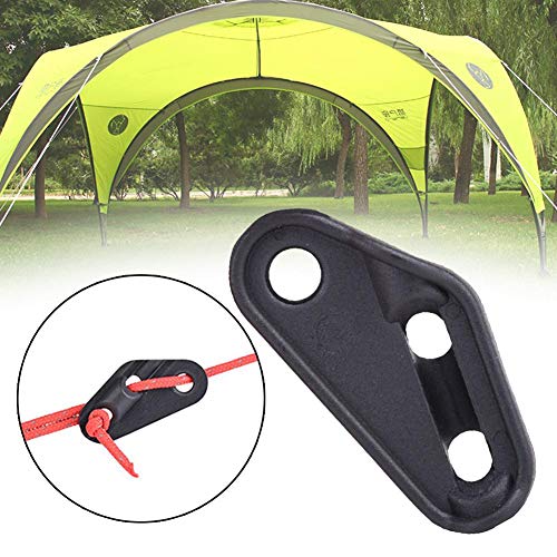 Hebillas de cuerda de viento de carpa de nudo rápido de plástico de nylon de 10 piezas,hebillas de cuerda de viento triangulares ligeras para sacos de dormir, tiendas de campaña, mochilas, cajas, etc.