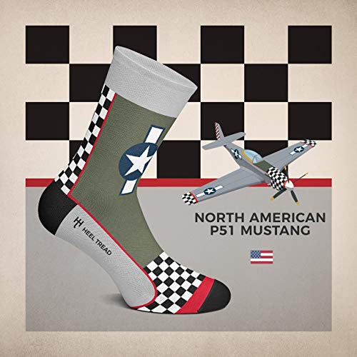 Heel Tread P51 Mustang Socks