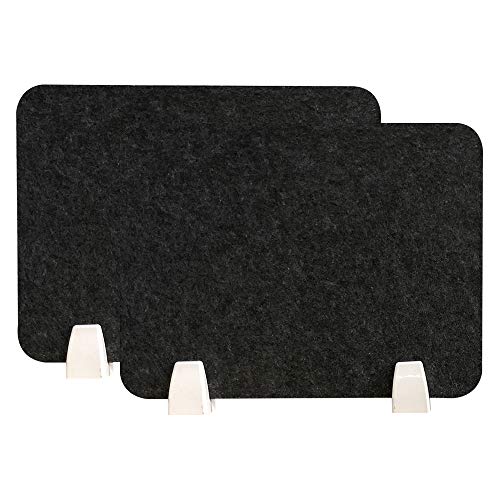 HEFUTE Cubicle Panel con 4 Soportes de sujeción, Material de amortiguación acústica, divisores acústicos, Escritorio Divisor de tubería, Montaje de Escritorio