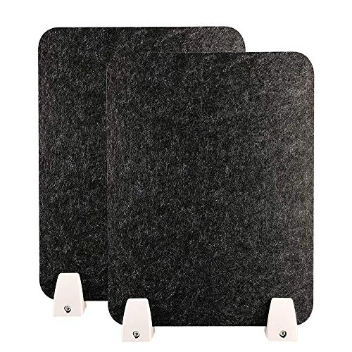 HEFUTE Cubicle Panel con 4 Soportes de sujeción, Material de amortiguación acústica, divisores acústicos, Escritorio Divisor de tubería, Montaje de Escritorio