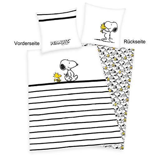 Herding Peanuts Snoopy - Juego de Ropa de Cama, algodón, Multicolor, Talla única