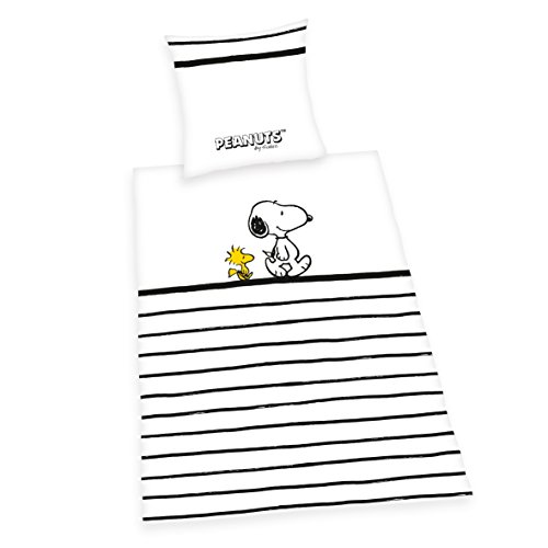 Herding Peanuts Snoopy - Juego de Ropa de Cama, algodón, Multicolor, Talla única