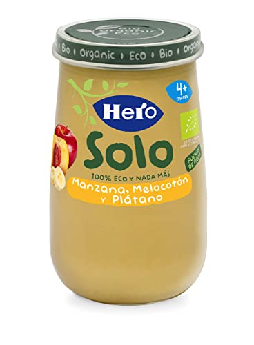 Hero Solo Tarrito de Manzana, Melocotón y Plátano, 190g