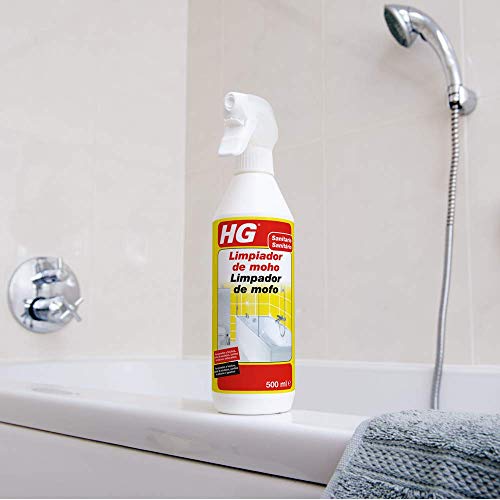 HG Spray Antimoho, Limpiador de Moho para Paredes, Azulejos, Juntas de Silicona para la Ducha, Cocina y Baño entre otros (500 ml) - 186050106