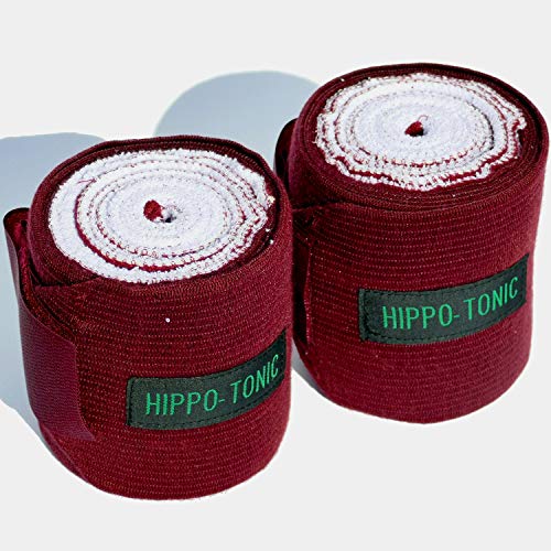 Hippo-Tonic 540010 Elastic Vendas de Ejercicio, Unisex Adulto, Granate