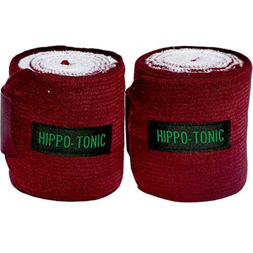 Hippo-Tonic 540010 Elastic Vendas de Ejercicio, Unisex Adulto, Granate