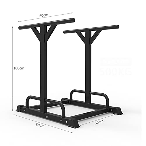 HOBEKRK Barras Dominadas Barra Dominadas para Ejercicio Fija Ejercicios Estación de Inmersión Barra de Dominadas Flexión y Extensión del Brazo de Barra Paralela Marco de Fitness,Black