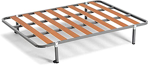 HOGAR24 VL94- Colchón Viscoelastico + Somier Basic con Patas, Medida 135x190 cm. Higiénico-Transpirable.