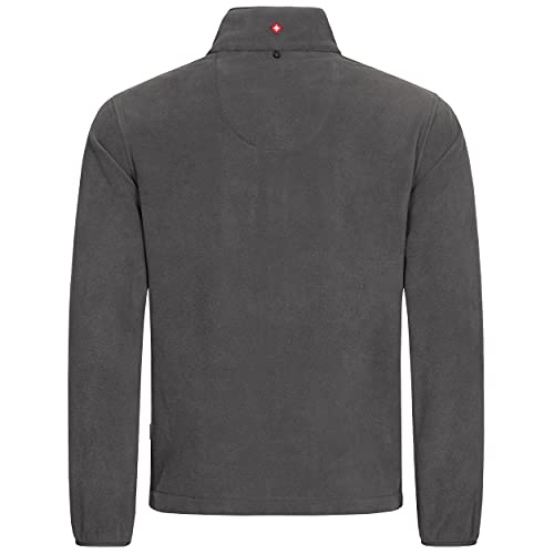 Höhenhorn Eigler Chaqueta de forro polar con cremallera para hombre, para senderismo, Hombre, gris, large