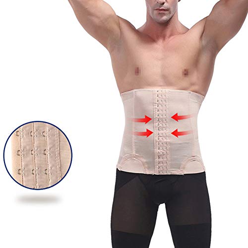 Hombre Fajas para Disimular Barriga Corsets Adelgazantes Cinturilla Reductoras Abdomen,Piel,S