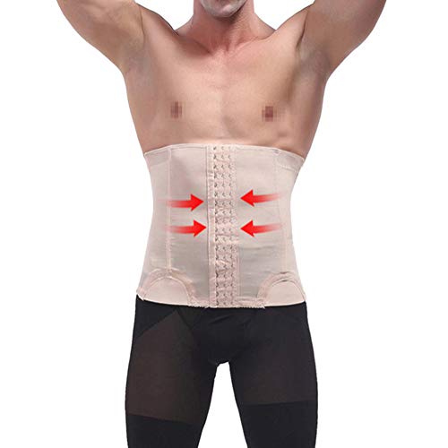 Hombre Fajas para Disimular Barriga Corsets Adelgazantes Cinturilla Reductoras Abdomen,Piel,S