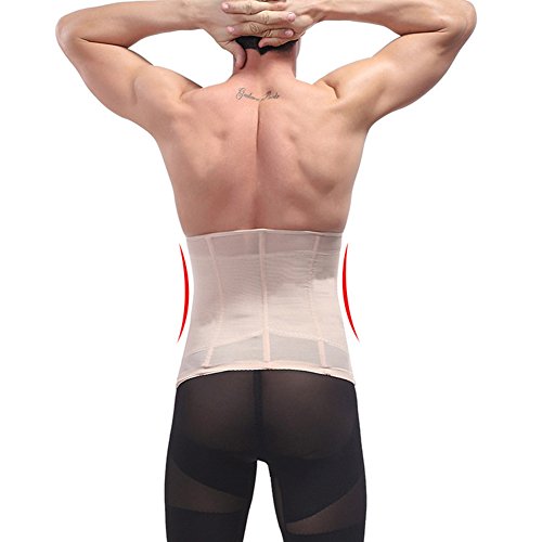 Hombre Fajas para Disimular Barriga Corsets Adelgazantes Cinturilla Reductoras Abdomen,Piel,S