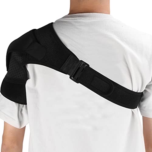 Hombros Manga de Compresión Recuperación de Lesiones Alivio del Dolor Soporte de Hombro Brazo Derecho Izquierdo Uso del Brazo, Soporte Ajustable del Manguito Rotador, para Articulación Ca Dislocada, E