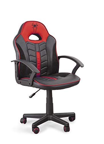 Home Heavenly®- Silla Gaming Win, Silla giratoria para niños, niñas, sillón Gamer con Ruedas ergonómico diseño Moderno, para Estudio, habitación Juvenil Escritorio, en tamaño pequeño (Rojo)