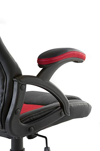 Home Heavenly®- Silla X-Gamer, de Oficina, sillón Gaming ergonómico, diseño de Oficina y despacho, Escritorio, con Ruedas (Rojo)