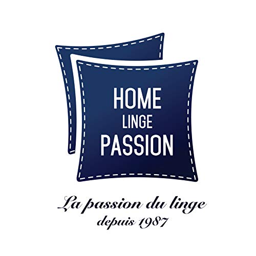 Home Linge Passion - Sábana Bajera Ajustable (100% algodón, 57 Hilos, 90 x 190 cm), Color Azul