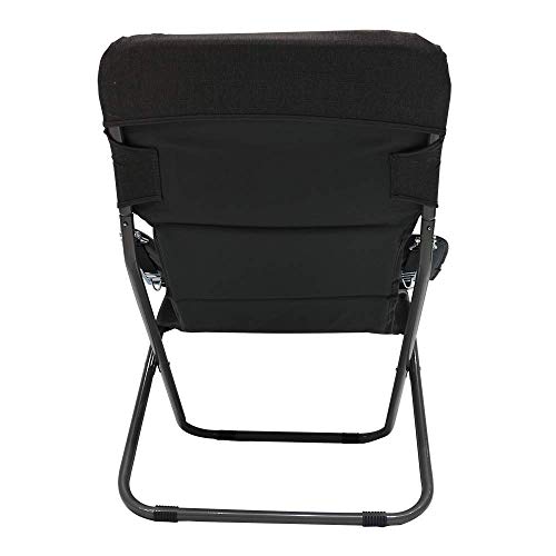 Homecall - Silla de camping plegable acolchada con respaldo ajustable (gris)