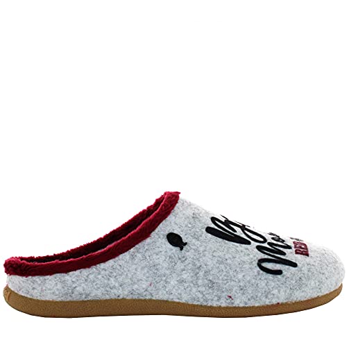 HOT POTATOES DROSING, Pantuflas Mujer, Gris, 40 EU