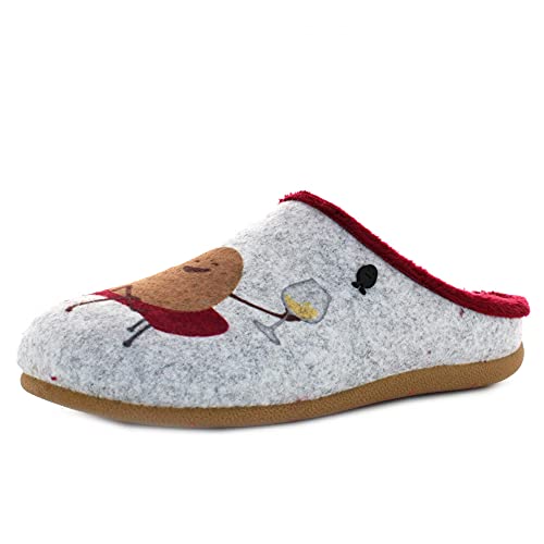 HOT POTATOES DROSING, Pantuflas Mujer, Gris, 40 EU