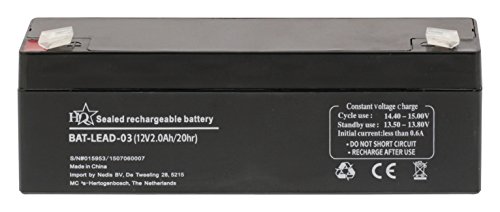 HQ Batterie au Plomb-acide recargable 12 V 2000 mAh 178 mm x 34 mm x 66 mm de HQ