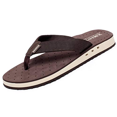 Hsyooes Chanclas para Hombre Punta Descubierta Zapatillas Playa Verano Casa Zapatos