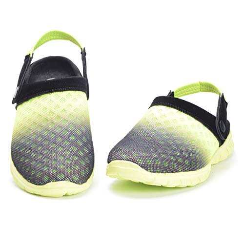 Hsyooes Zuecos para Hombres Mujeres Zapatillas de Playa Respirable Malla Sandalias Verano Antideslizante Zapatillas de Jardin