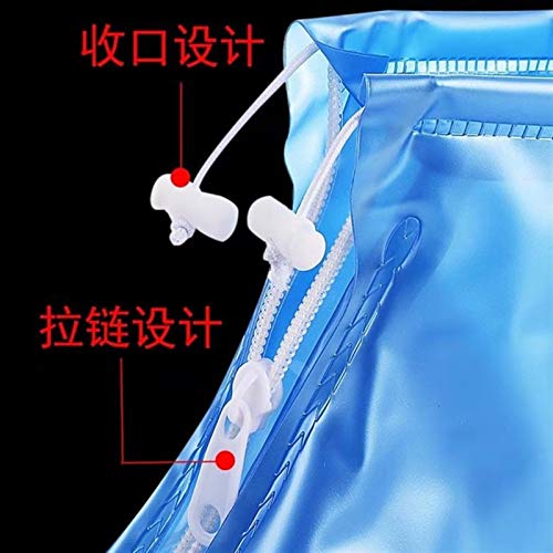 HUAIXIAOHAI 1 par de zapatos de protector impermeable para impermeables Cubierta de bota Unisex Cremallera Zapato de lluvia Cubiertas de zapatos antideslizantes Cajas de zapatos de agua Cubiertas de z