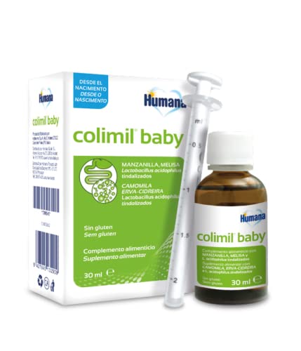 Humana Colimil Baby, Con Extractos Naturales Y Probióticos Para Las Molestias Del Cólico Infantil. Complemento Alimenticio, color Colimil Para Cólicos, 30 ml