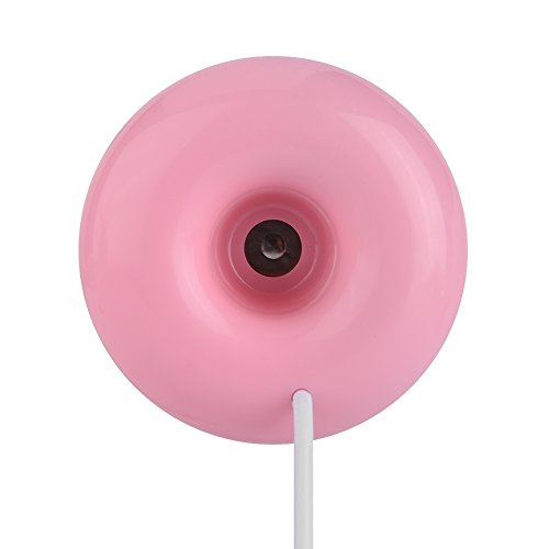 Humidificador con rosquillas, Flotador en el Agua Mini difusor de Aroma USB humidificador para el Dormitorio del bebé (Rosa)