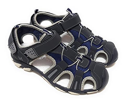 Huran - 400120 Marino/Gris | Sandalia Infantil | Sandalia Verano | Trekking (28 EU)