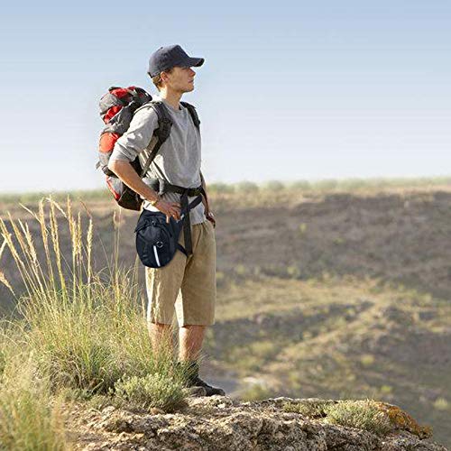 Hylzo Bolso Pierna Moto Hombre,Fanny Waist Pack Riñonera Moto Pierna Impermeable Riñonera Lateral Hombre Bandolera Cintura Hombre Leg Bag para De Excursión,Bicicleta,Outdoor