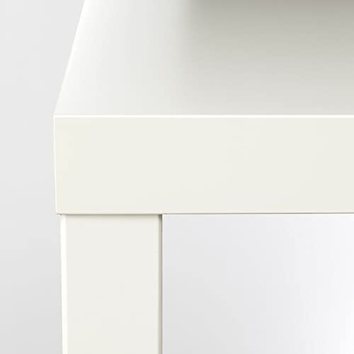 Ikea Mesa Auxiliar, Madera, Blanco, 55x55x45 cm