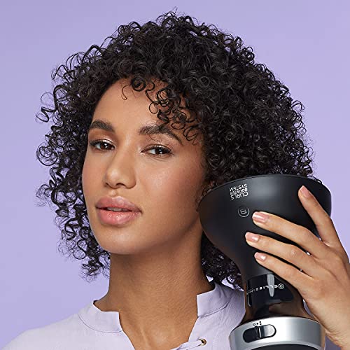 Imetec Bellissima Diffon DF1 1000 Difusor de Aire Caliente para Cabello Rizado, 700 W, 2 Combinaciones Aire,Temperatura, Secado Delicado, Rizos Definidos sin Efecto Encrespado, negro