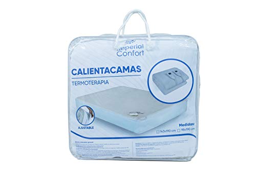 Imperial Confort - Calienta camas eléctrico de 5 temperaturas - Ajustable al colchón, tamaño individual