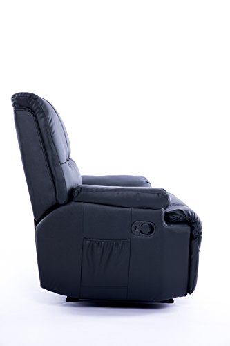 Imperial Confort Sillón Relax con Reclinación Manual Y Masajes, Negro, Talla Unica