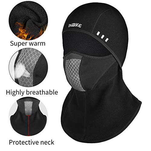 INBIKE Pasamontañas Balaclava Termico Invierno Hombre Mujer para Esquí Motociclismo Escalada Ciclismo Y Otros Deportes Al Aire Libre Negro-2