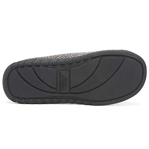 incarpo Zapatillas Casa Hombre Antideslizante de Interior y Exterior Pantuflas Vellón de Coral Cálido y Confortable Zapatillas,Negro,44/45 EU