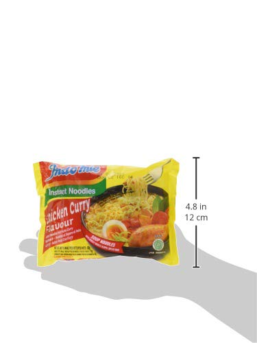 Indomie Fideos instantáneos con pollo al curry paquete de 40 x 80 gr 0.08 ml - Pack de 40