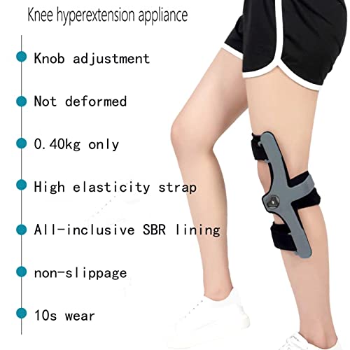 Inmovilizador De Rodilla Ortesis De Hiperextensión De Rodilla Tallas Grandes Articulación De Rodilla Ajustable Soporte Fijo Acl, Pcl, Osteoartritis, Recuperación Posoperatoria