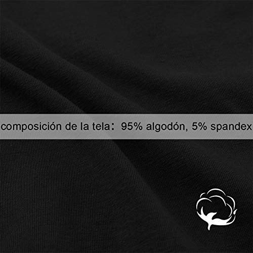 INNERSY Bragas Mujer Algodón Culotte de Sexy y Cómoda Ropa Interior Pack de 6 (L-EU 42, 2Negro+2Gris+2Blanco)